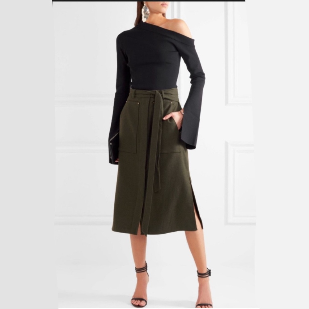 Solace London Blouse Kelsey Top Off The Shoulder Exaggerated Sleeve in Black